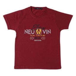 NeuVin Boys Typography Printed Round Neck Cotton T-shirt-image-92