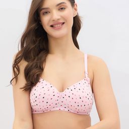 Clovia Geometric Printed Full Coverage Lightly Padded Regular T Shirt Bra-14