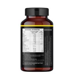La Nature's Omega 3 Fish Oil 1000 mg Gold With Vitamin D & Vitamin E - 60 Softgel Capsules image 3