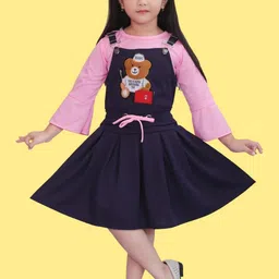 HSS TRENDS Kids-Unisex Pink Cotton Blend Clothing Set-image-51
