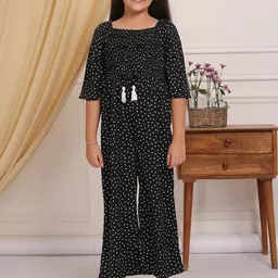 Budding Bees Girls Printed Basic Jumpsuit-16