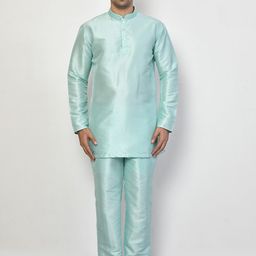 Arihant Rai Sinha Men Regular Pure Cotton Kurta with Trousers-picture-8