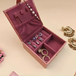 La Trove Pink Set of 1 Super Strong Jewellery Organiser Organisers-14
