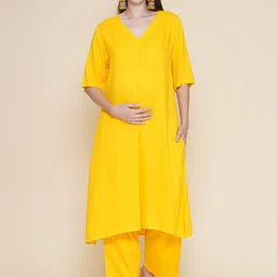 Mine4Nine Women Regular Kurta with Trousers-image-33