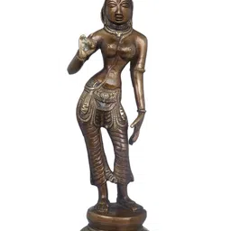 Exotic India Brown Devi Parvati Religious Idol Showpiece-image-69