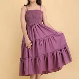PTVIZE Crepe Fit & Flare Midi Dress-image-84