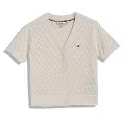 Tommy Hilfiger Girls Self Design Cardigan-image-46
