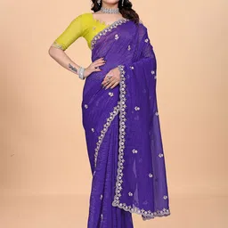 Sadika Embellished Beads and Stones Pure Silk Baluchari Saree-picture-48