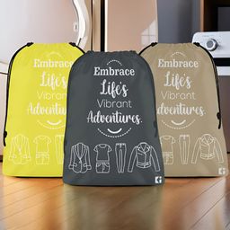 Aura Yellow Set of 3 Water Resistant Multi-Utility Organisers-35