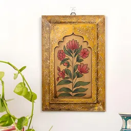 Atrangi Studio Yellow & White Printed Wooden Wall Frames-picture-45