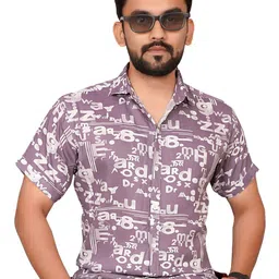 Metronaut Men Regular Fit Spread Collar Typography Printed Casual Shirt-image-91