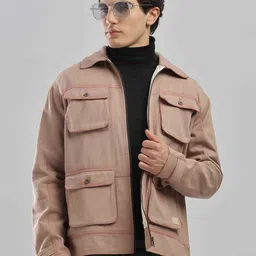 Overlays Men Brand Logo Quilted Jacket with Embroidered-19