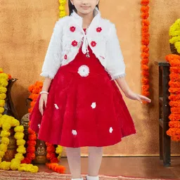 Sangria Girls Pure Wool Dresses-picture-33