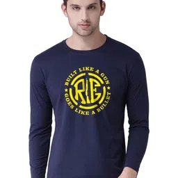 Organic Chics Men Bio Finish Typography Printed Round Neck Cotton T-shirt-picture-40