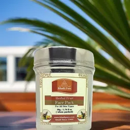 Khadi Pure Set Of 2 Herbal Fruit Face Pack For Skin Brightening - 50 g Each-image-58