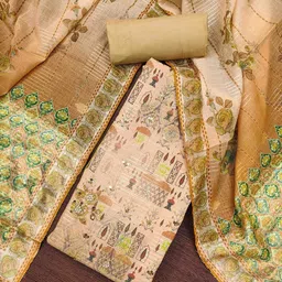 DIVASTRI Printed Unstitched Dress Material-image-95
