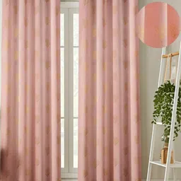 Myntra Elegant Homes Set Of 2 Pink Velvet Door Curtains-picture-37