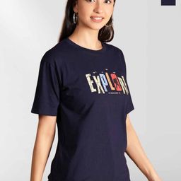 NEYSA Women Typography 2 Printed Applique T-shirt-image-95