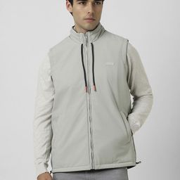 Van Heusen Sport Men Solid Cotton Gilet Jacket-picture-17