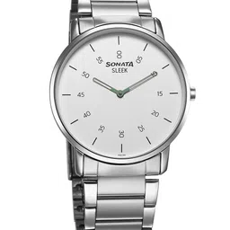 Sonata Men Brass Dial & Stainless Steel Bracelet Style Straps Analogue Watch 7152QM01-14