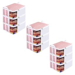 prettykrafts Peach-Coloured Set of 6 Regular Drawer Organiser Organisers-1