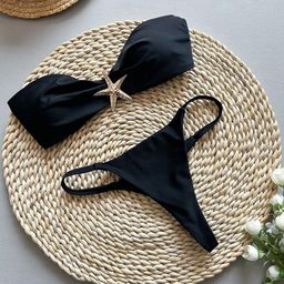 Alamode By Akanksha Sea Summer Bikini In Black-image-94