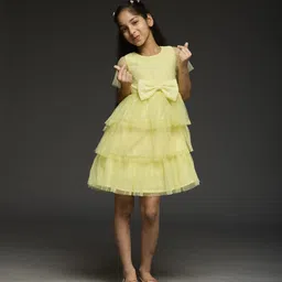 KidsDew Girl Net Fit & Flare Dress-16