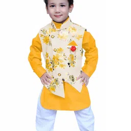 KL COLLECTION Boys Yellow Clothing Set-image-9