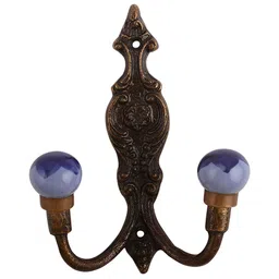 IndianShelf Ceramic Floral Key Hooks Hangers for Clothes Wall Mounted-image-85