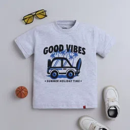 Tiny Toonzzz Boys Graphic Printed Round Neck Cotton T-shirt-image-87