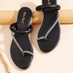 Retro Walk Women Western Embellished One Toe Flats-picture-36
