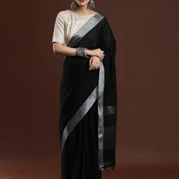 Mitera Linen Blend Bhagalpuri Saree-picture-43