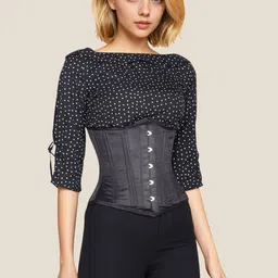 Bunny Corset Steel Boned Waist Training Underbust Corset-image-89