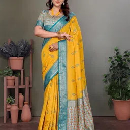 elora Woven Design Zari Patola Saree-image-27