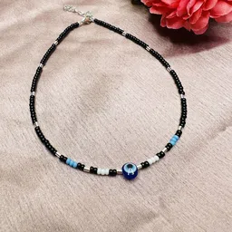 Arte Jewels 92.5 Sterling Silver Beaded Single Anklet-32
