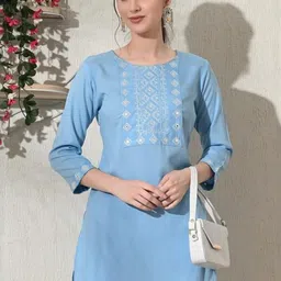 Fashion4word Women Yoke Design Rayon Top-picture-55