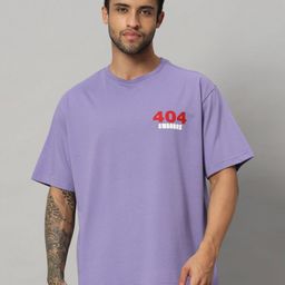 SWAGNOX Men Printed Drop-Shoulder Sleeves Applique T-shirt-image-90