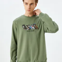 Koton Men Embroidered Sweatshirt-picture-7