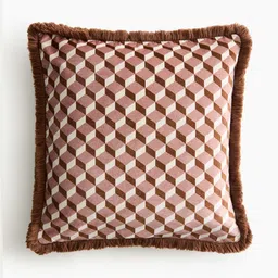 H&M Patterned Velvet Cushion Cover-image-58