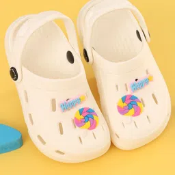 Yellow Bee Girls Clogs Flip Flops-picture-0