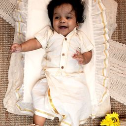 MIRALI Boys Shirt with Dhoti Pants-image-15