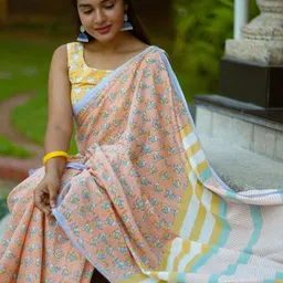 Moda Rapido Ethnic Motifs Silk Cotton Chanderi Saree-picture-21
