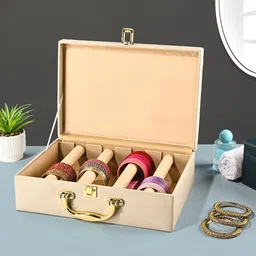 Kuber Industries Beige Set of 2 Regular Jewellery Organiser Organisers-24