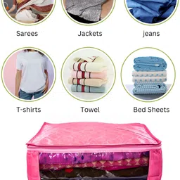 Ajabh Pink Set of 5 Regular Multi-Utility Organisers image 2
