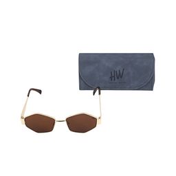 HAMILTANO WINSTON Women Hexagon Sunglasses with UV Protected Lens SKU155-29
