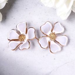 ADC SHEMONA Gold-Plated Floral Studs-48