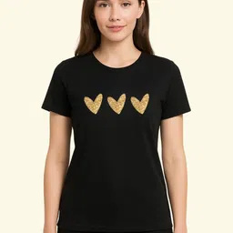 MASTI TEES Women Printed Cotton Round Neck Tshirt-picture-26