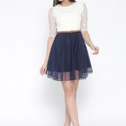 Moda Rapido Net Fit & Flare Mini Dress-image-46