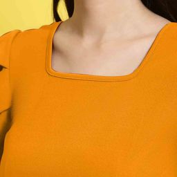 Metronaut Women Square Neck Peplum Top-image-71