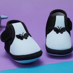 NESKA MODA Kids-Unisex Blue Cotton Booties-picture-33